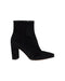Women's Gianvito Rossi Pointed-Toe Ankle Boots in Black Suede