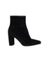 Women's Gianvito Rossi Pointed-Toe Ankle Boots in Black Suede