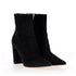 Women's Gianvito Rossi Pointed-Toe Ankle Boots in Black Suede