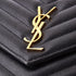 Classic Monogram Wallet on Chain Matelasse Chevron Leather Small