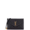 Classic Monogram Wallet on Chain Matelasse Chevron Leather Small