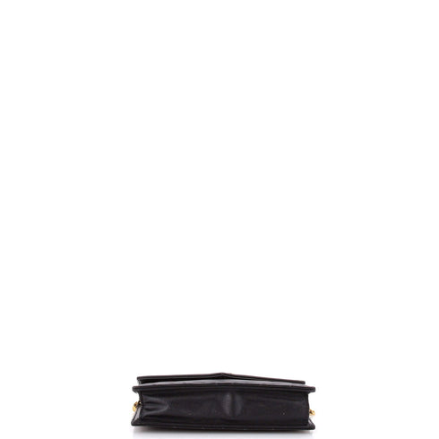 Classic Monogram Wallet on Chain Matelasse Chevron Leather Small