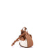 Hammock Bag Leather and Anagram Jacquard Mini