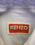 Men's Kenzo Logo Embroidered Denim Shirt in Light Blue Cotton