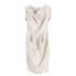 Women's Vivienne Westwood Red Label Cowl Neck Dress in Cream Polyester