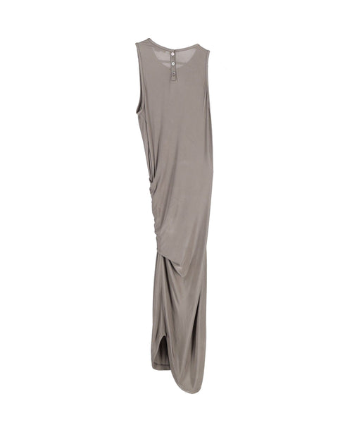 Women's Alexander Wang Asymmetric Midi Dress in Green Rayon