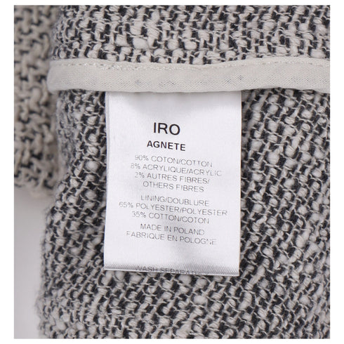 Women's IRO Distressed Jacket in Grey Cotton