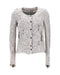 Women's IRO Distressed Jacket in Grey Cotton