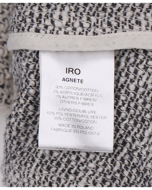 Women's IRO Distressed Jacket in Grey Cotton