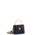 Coco Enamel Top Handle Flap Bag Quilted Lambskin Mini
