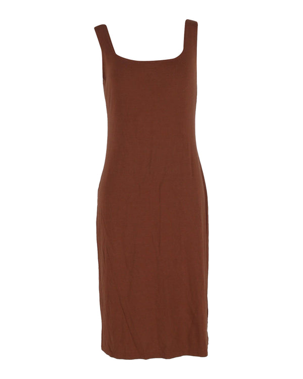 Women's Reformation Emiliana Knit Midi Dress in Brown Tencel