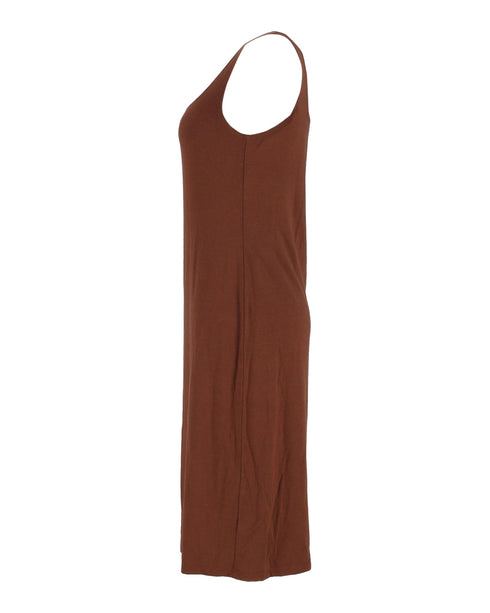Women's Reformation Emiliana Knit Midi Dress in Brown Tencel