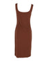 Women's Reformation Emiliana Knit Midi Dress in Brown Tencel