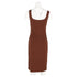 Women's Reformation Emiliana Knit Midi Dress in Brown Tencel