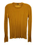 Women's Joseph Ribbed Long Sleeve Top in Yellow Wool