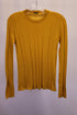 Women's Joseph Ribbed Long Sleeve Top in Yellow Wool