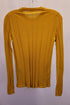Women's Joseph Ribbed Long Sleeve Top in Yellow Wool