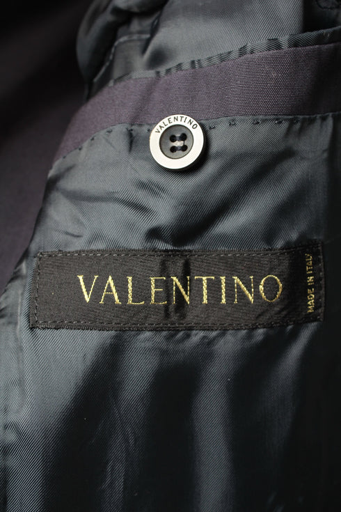 Women's Valentino Garavani Double-Breasted Coat in Blue Wool