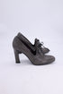 Women's Stuart Weitzman Lace-Up Wingtip Pumps in Grey Leather
