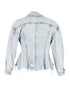 Women's Alexander Wang Sculpted Denim Jacket in Light Blue Cotton