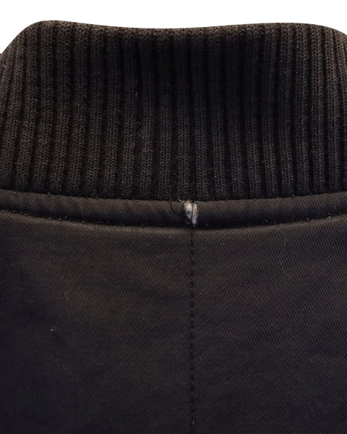 Men's A.P.C. Theo Bomber Jacket in Black Nylon Canvas