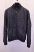 Men's A.P.C. Theo Bomber Jacket in Black Nylon Canvas
