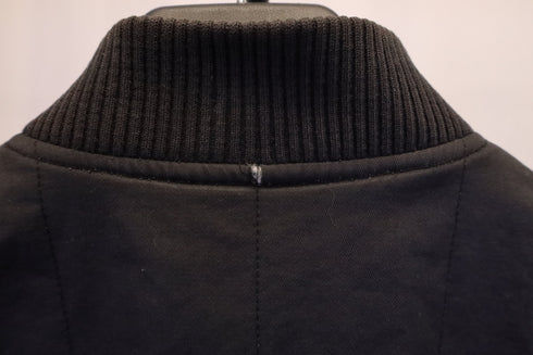 Men's A.P.C. Theo Bomber Jacket in Black Nylon Canvas