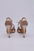 Women's Stuart Weitzman Strappy Sandals in Beige Suede and Leather