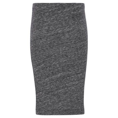 Women's IRO Fitted Midi Skirt in Grey Cotton