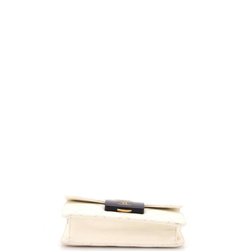 Beauty Lock Flap Bag Quilted Sheepskin Mini