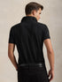 RALPH LAUREN Slim Fit Mesh Polo Shirt Polo Black