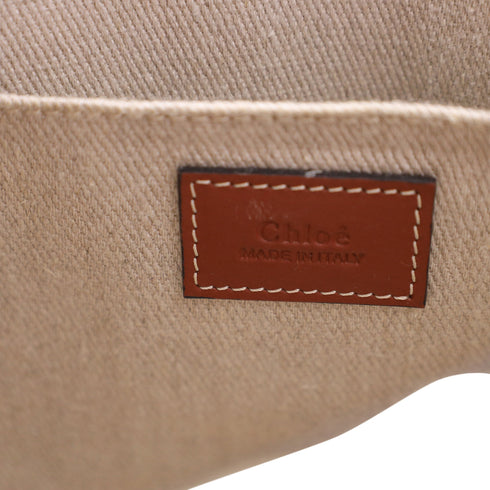 Woody Tote Canvas with Leather Small