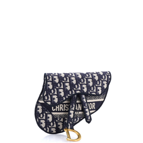 Saddle Belt Bag Logo Embroidered Oblique Canvas