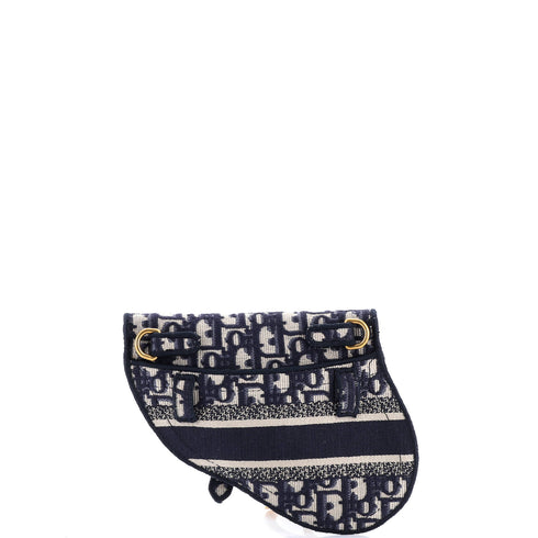 Saddle Belt Bag Logo Embroidered Oblique Canvas