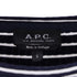 Women's A.P.C. Striped Mini Dress in Navy Blue Viscose
