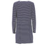 Women's A.P.C. Striped Mini Dress in Navy Blue Viscose