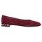 Women's Stuart Weitzman Pear-Embellished Flats in Red Suede