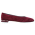 Women's Stuart Weitzman Pear-Embellished Flats in Red Suede