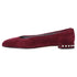 Women's Stuart Weitzman Pear-Embellished Flats in Red Suede