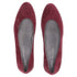 Women's Stuart Weitzman Pear-Embellished Flats in Red Suede