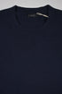 Women's Joseph Round Neck Stretch Top in Navy Blue Wool