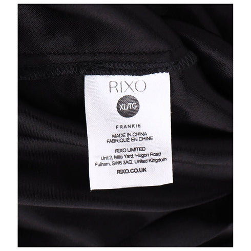 Women's Rixo Star-print Reverse-collar Jumpsuit in Black Viscose
