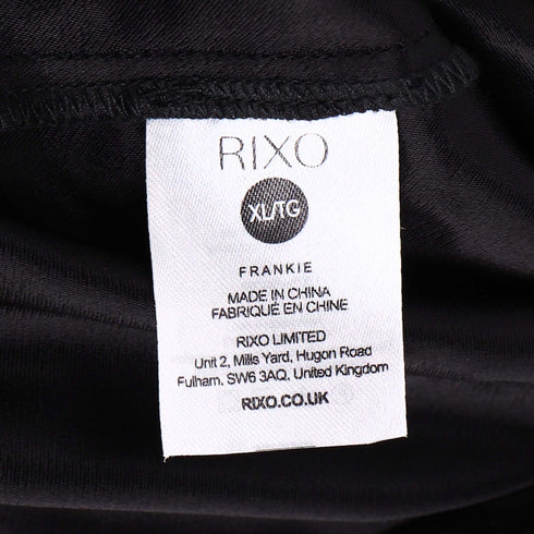 Women's Rixo Star-print Reverse-collar Jumpsuit in Black Viscose