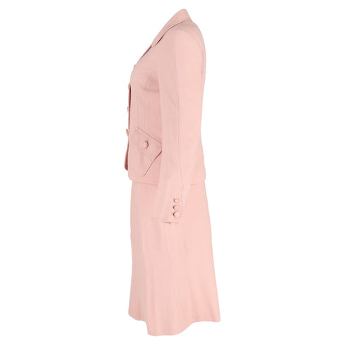 Women's Moschino Cheap and Chic Blazer and Skirt Set in Pink Wool
