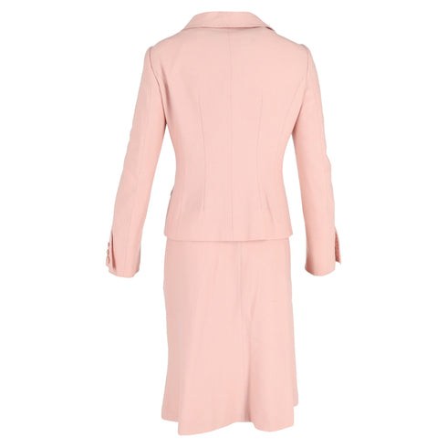 Women's Moschino Cheap and Chic Blazer and Skirt Set in Pink Wool