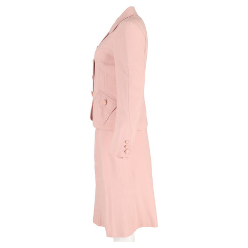 Women's Moschino Cheap and Chic Blazer and Skirt Set in Pink Wool