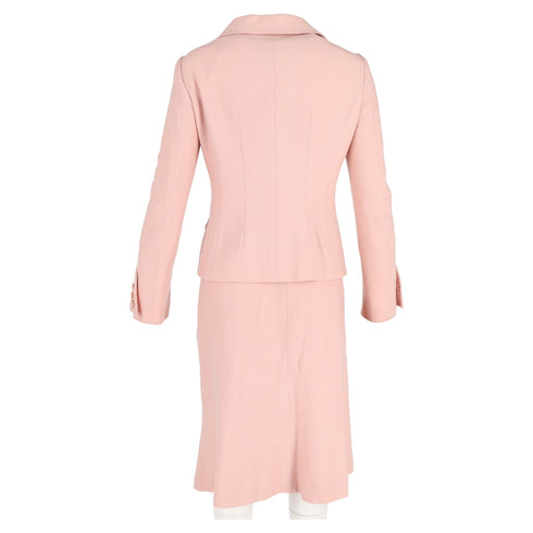 Women's Moschino Cheap and Chic Blazer and Skirt Set in Pink Wool