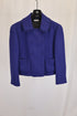 Women's Miu Miu Double-Breasted Evening Jacket in Blue Wool