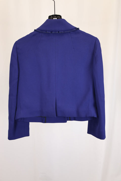 Women's Miu Miu Double-Breasted Evening Jacket in Blue Wool