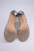 Women's Stuart Weitzman Loops Strappy Sandals in Grey Python-Embossed Leather